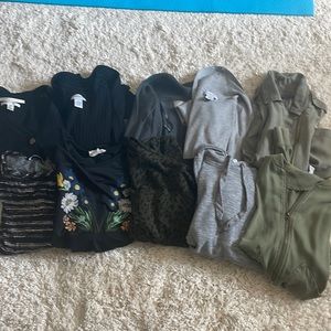 bundle of women’s cardigans
